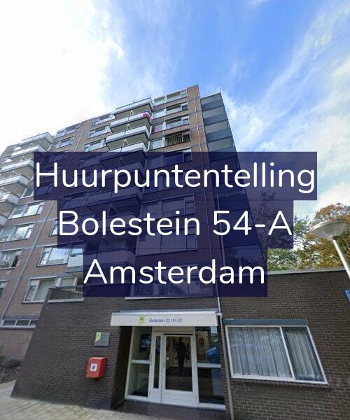 Foto gevel Huurpuntentelling voor Bolestein 54-A, Amsterdam