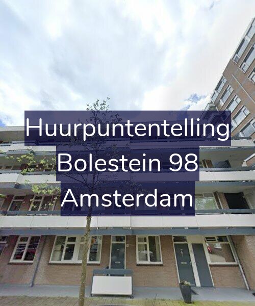 Foto gevel Huurpuntentelling voor Bolestein 98, Amsterdam