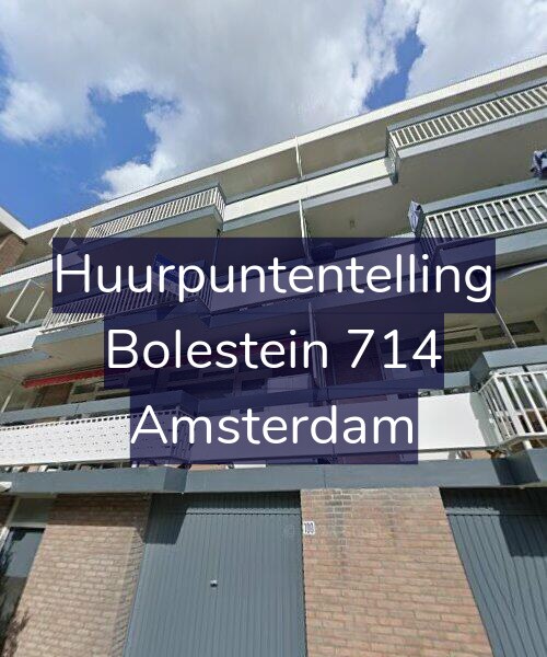 Foto gevel Huurpuntentelling voor Bolestein 714, Amsterdam