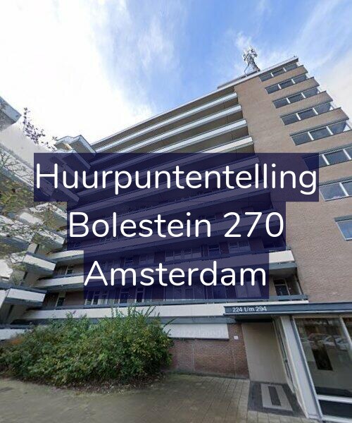 Foto gevel Huurpuntentelling voor Bolestein 270, Amsterdam