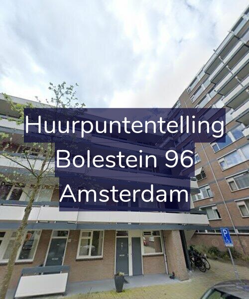 Foto gevel Huurpuntentelling voor Bolestein 96, Amsterdam