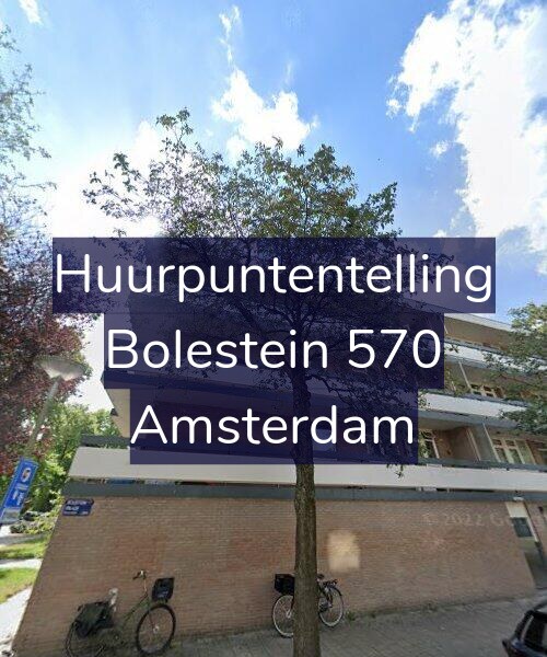 Foto gevel Huurpuntentelling voor Bolestein 570, Amsterdam