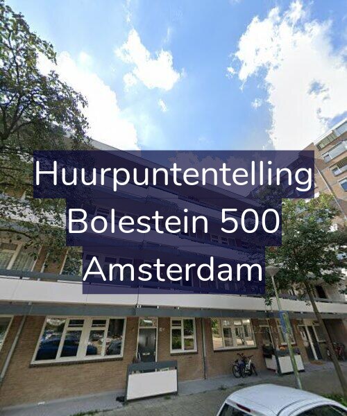 Foto gevel Huurpuntentelling voor Bolestein 500, Amsterdam