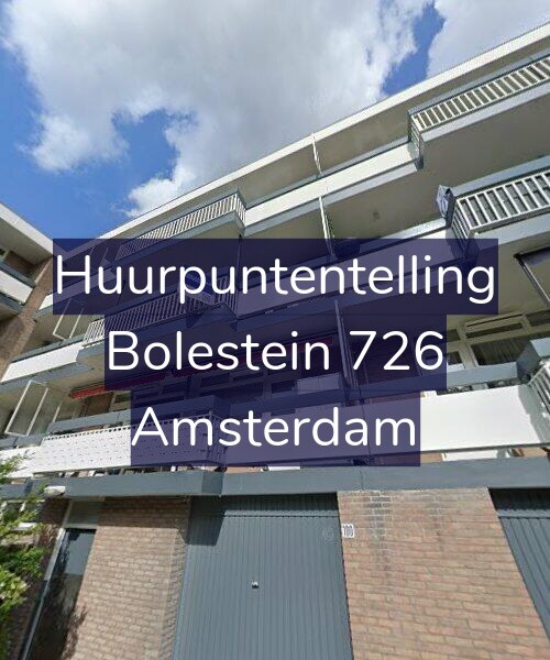Foto gevel Huurpuntentelling voor Bolestein 726, Amsterdam