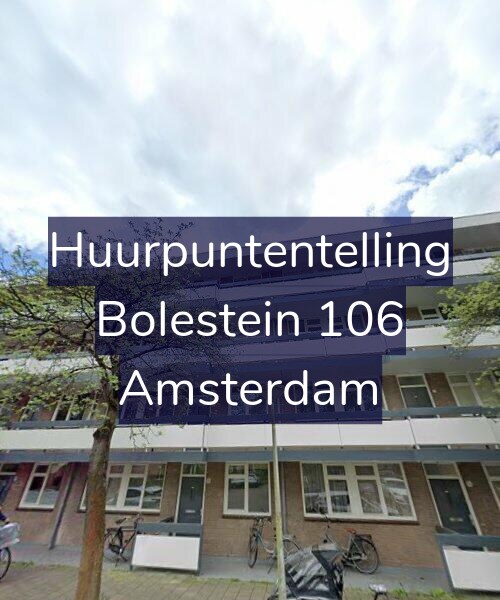 Foto gevel Huurpuntentelling voor Bolestein 106, Amsterdam