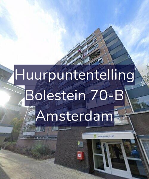 Foto gevel Huurpuntentelling voor Bolestein 70-B, Amsterdam
