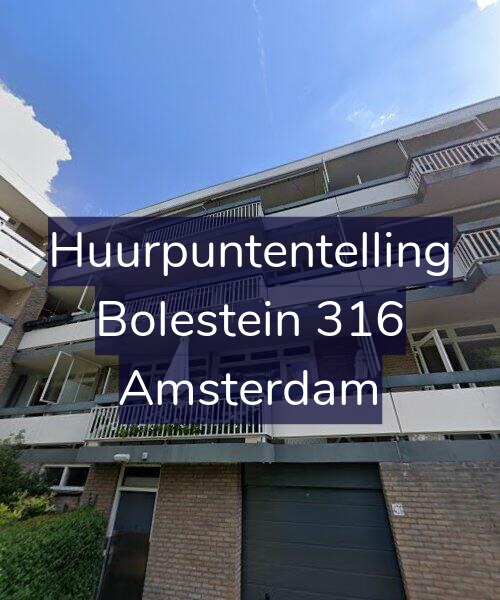 Foto gevel Huurpuntentelling voor Bolestein 316, Amsterdam