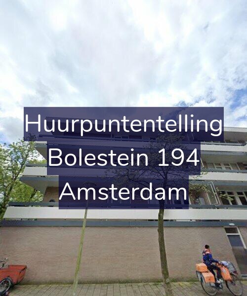 Foto gevel Huurpuntentelling voor Bolestein 194, Amsterdam