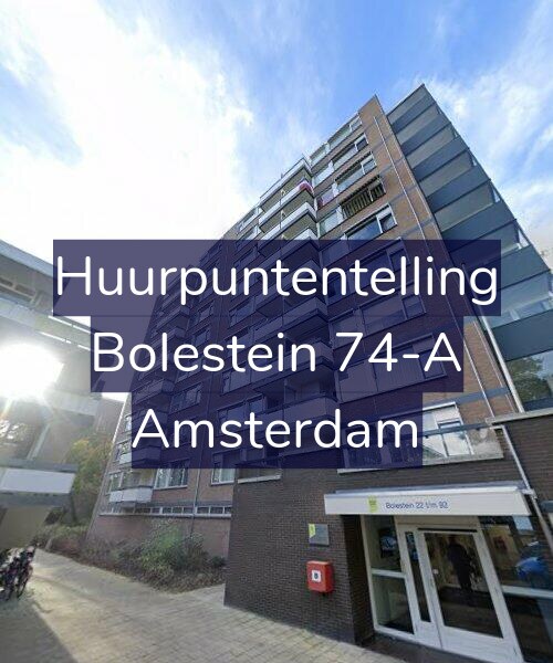 Foto gevel Huurpuntentelling voor Bolestein 74-A, Amsterdam