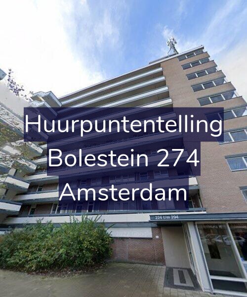 Foto gevel Huurpuntentelling voor Bolestein 274, Amsterdam