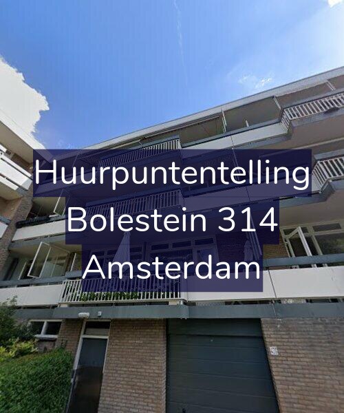 Foto gevel Huurpuntentelling voor Bolestein 314, Amsterdam