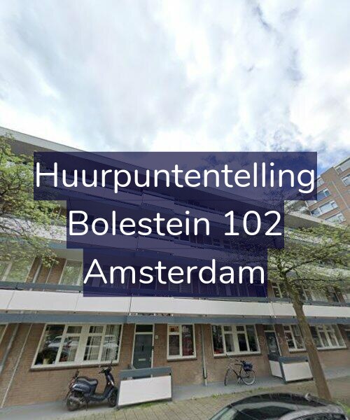Foto gevel Huurpuntentelling voor Bolestein 102, Amsterdam
