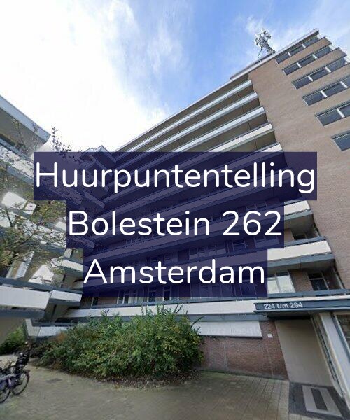 Foto gevel Huurpuntentelling voor Bolestein 262, Amsterdam