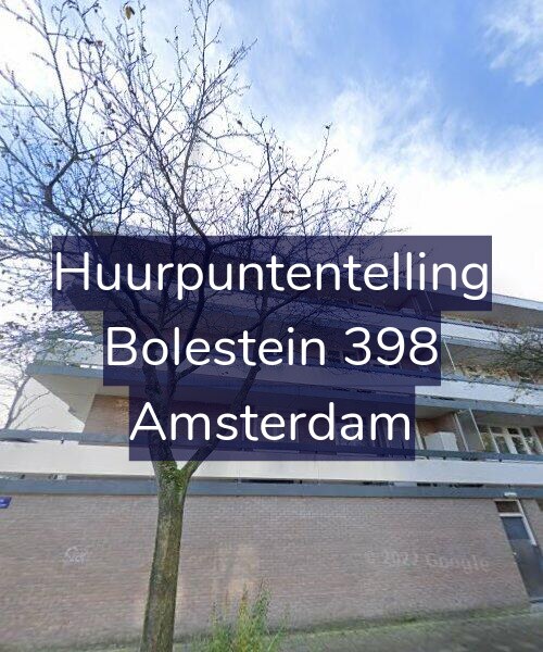 Foto gevel Huurpuntentelling voor Bolestein 398, Amsterdam