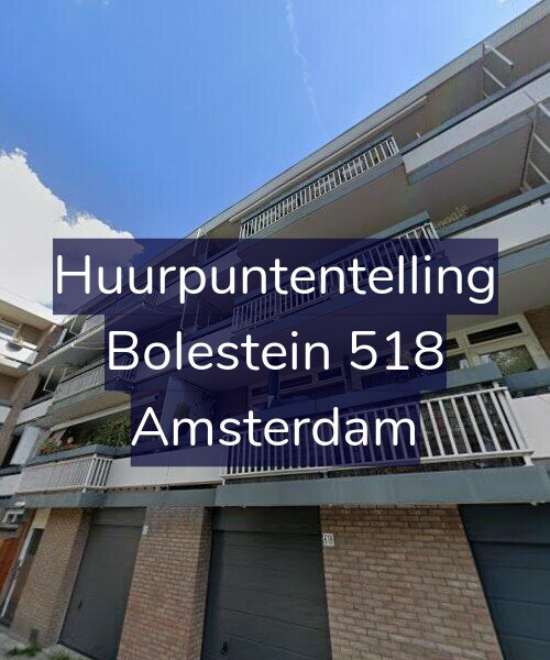 Foto gevel Huurpuntentelling voor Bolestein 518, Amsterdam
