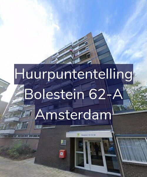 Foto gevel Huurpuntentelling voor Bolestein 62-A, Amsterdam