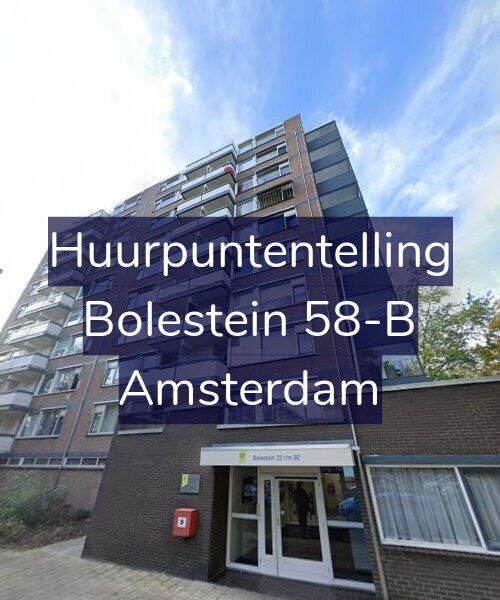 Foto gevel Huurpuntentelling voor Bolestein 58-B, Amsterdam