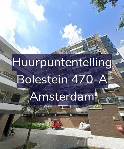 Foto gevel Huurpuntentelling voor Bolestein 470-A, Amsterdam