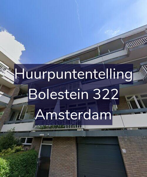 Foto gevel Huurpuntentelling voor Bolestein 322, Amsterdam