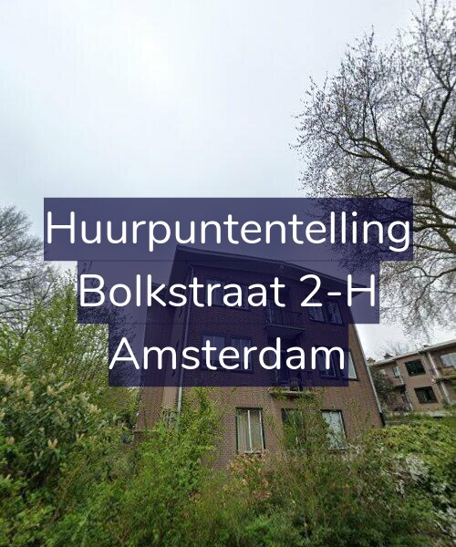 Foto gevel Huurpuntentelling voor Bolkstraat 2-H, Amsterdam