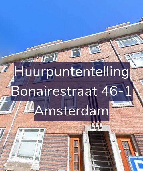 Foto gevel Huurpuntentelling voor Bonairestraat 46-1, Amsterdam