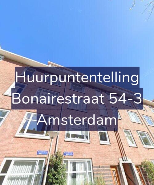 Foto gevel Huurpuntentelling voor Bonairestraat 54-3, Amsterdam