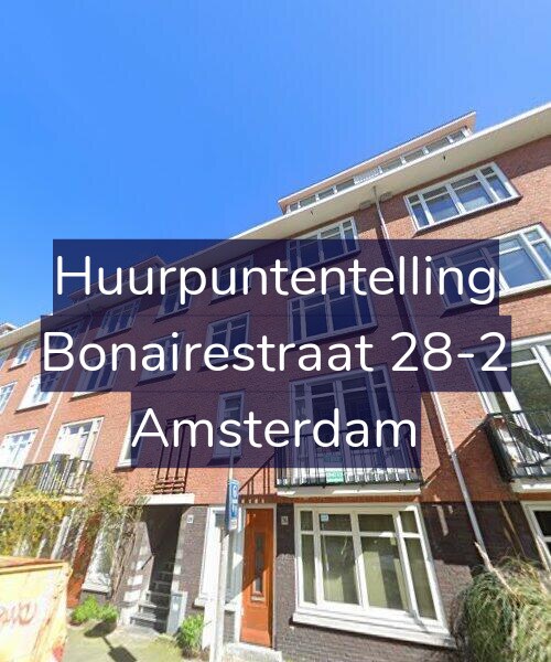 Foto gevel Huurpuntentelling voor Bonairestraat 28-2, Amsterdam