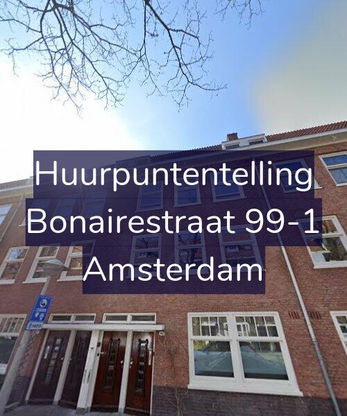 Foto gevel Huurpuntentelling voor Bonairestraat 99-1, Amsterdam