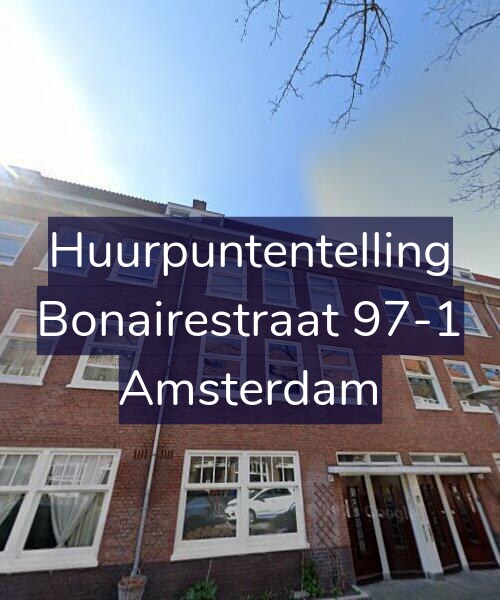 Foto gevel Huurpuntentelling voor Bonairestraat 97-1, Amsterdam