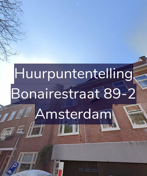 Foto gevel Huurpuntentelling voor Bonairestraat 89-2, Amsterdam