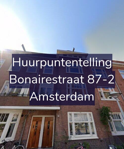 Foto gevel Huurpuntentelling voor Bonairestraat 87-2, Amsterdam