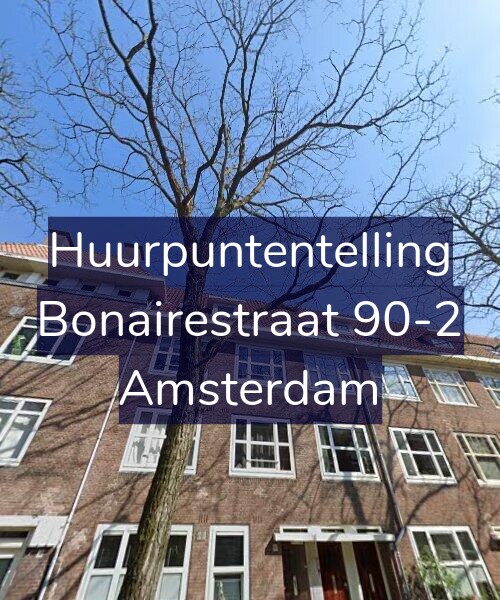 Foto gevel Huurpuntentelling voor Bonairestraat 90-2, Amsterdam