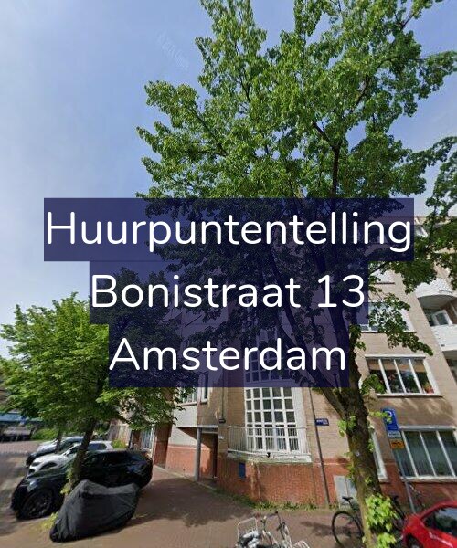 Foto gevel Huurpuntentelling voor Bonistraat 13, Amsterdam