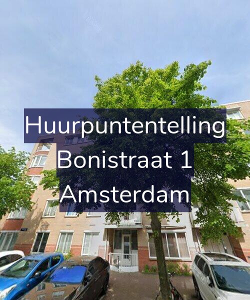 Foto gevel Huurpuntentelling voor Bonistraat 1, Amsterdam