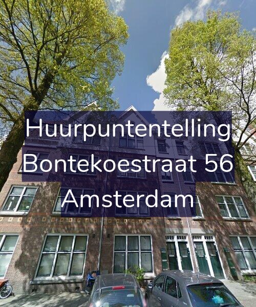 Foto gevel Huurpuntentelling voor Bontekoestraat 56, Amsterdam
