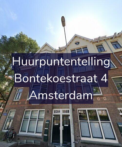 Foto gevel Huurpuntentelling voor Bontekoestraat 4, Amsterdam