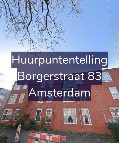Foto gevel Huurpuntentelling voor Borgerstraat 83, Amsterdam