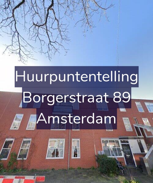 Foto gevel Huurpuntentelling voor Borgerstraat 89, Amsterdam