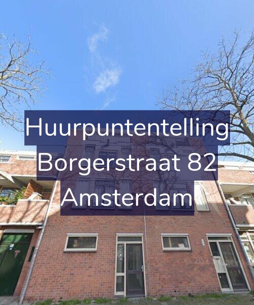 Foto gevel Huurpuntentelling voor Borgerstraat 82, Amsterdam