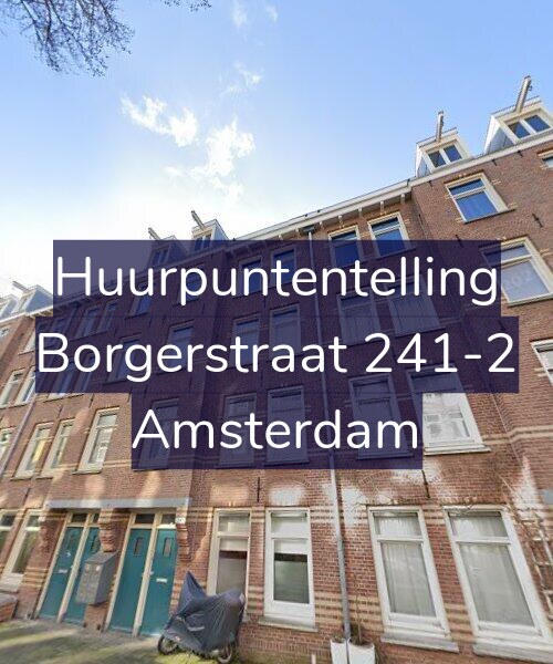 Foto gevel Huurpuntentelling voor Borgerstraat 241-2, Amsterdam