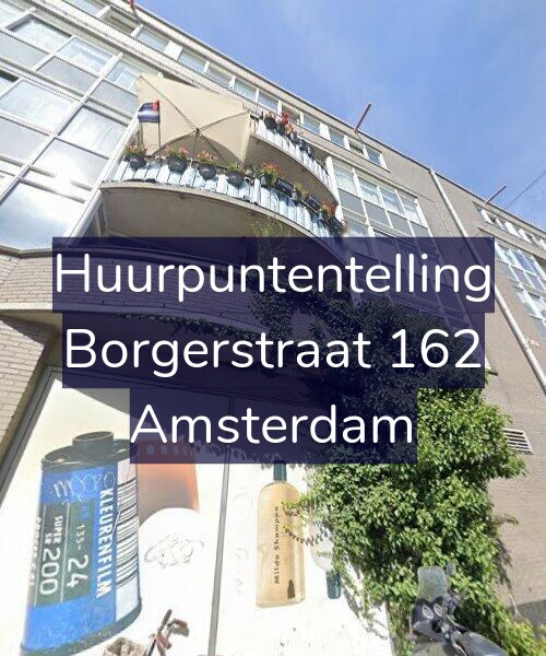 Foto gevel Huurpuntentelling voor Borgerstraat 162, Amsterdam