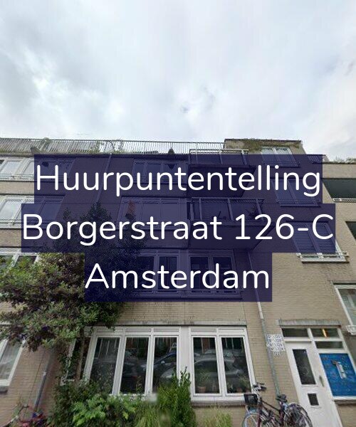 Foto gevel Huurpuntentelling voor Borgerstraat 126-C, Amsterdam