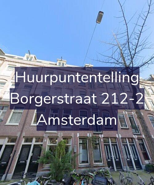 Foto gevel Huurpuntentelling voor Borgerstraat 212-2, Amsterdam