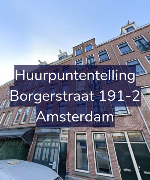 Foto gevel Huurpuntentelling voor Borgerstraat 191-2, Amsterdam