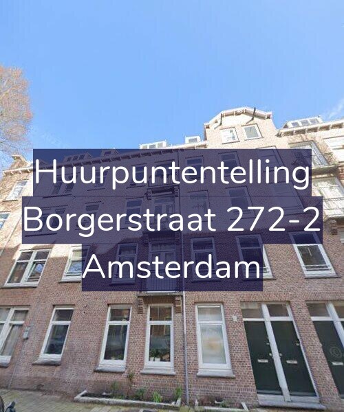 Foto gevel Huurpuntentelling voor Borgerstraat 272-2, Amsterdam