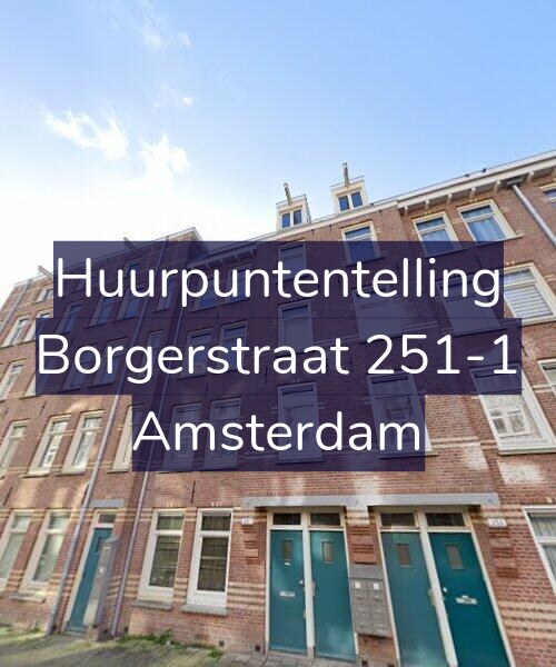 Foto gevel Huurpuntentelling voor Borgerstraat 251-1, Amsterdam