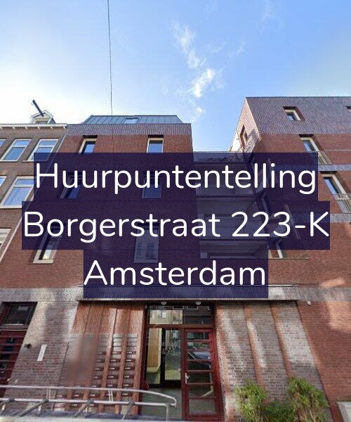 Foto gevel Huurpuntentelling voor Borgerstraat 223-K, Amsterdam