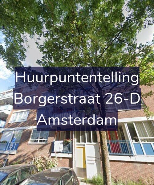 Foto gevel Huurpuntentelling voor Borgerstraat 26-D, Amsterdam