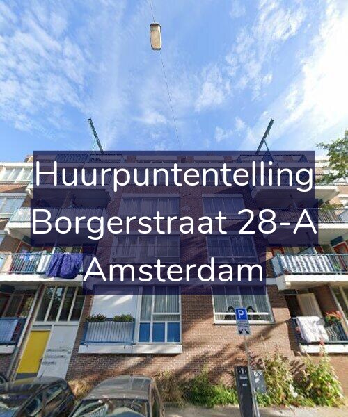 Foto gevel Huurpuntentelling voor Borgerstraat 28-A, Amsterdam