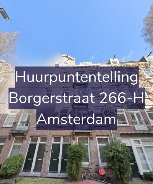 Foto gevel Huurpuntentelling voor Borgerstraat 266-H, Amsterdam